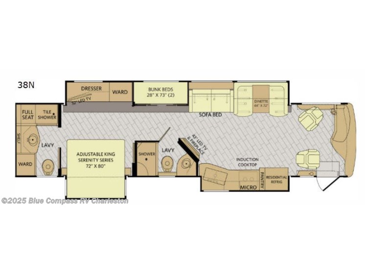 Email now about this 2018 Fleetwood Discovery 38N! Used 2018 Fleetwood Discovery 38N available in Ladson, South Carolina