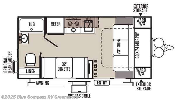 Call now about this 2015 Forest River Rockwood Mini Lite 1905 Mini Lite! 2015 Forest River Rockwood Mini Lite 1905 Mini Lite - Used Travel Trailer For Sale by Blue Compass RV Greensboro in Colfax, North Carolina