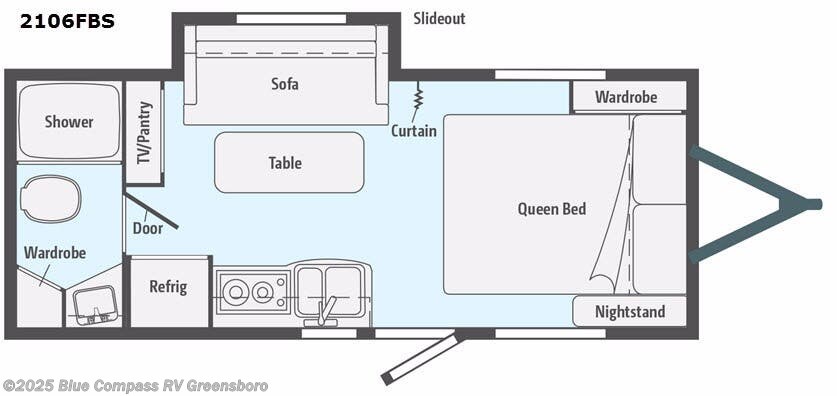 Call now about this 2017 Winnebago Micro Minnie 2106FBS! 2017 Winnebago Micro Minnie 2106FBS - Used Travel Trailer For Sale by Blue Compass RV Greensboro in Colfax, North Carolina features Slideout