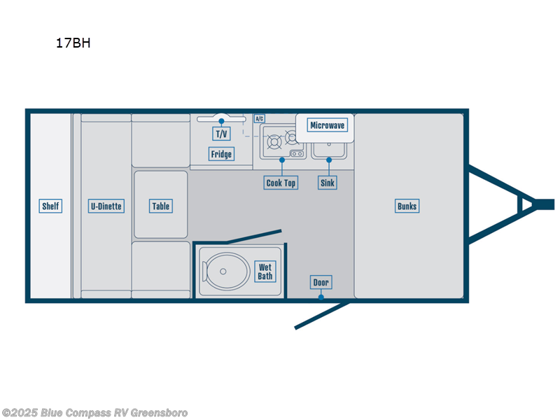 Call now about this 2025 Bontrager Outdoors Standard 17BH! 2025 Bontrager Outdoors Standard 17BH - Used Travel Trailer For Sale by Blue Compass RV Greensboro in Colfax, North Carolina