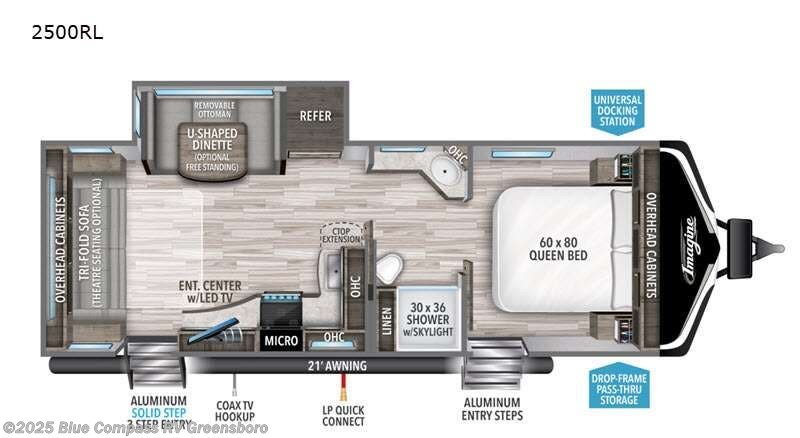 Call now about this 2021 Grand Design Imagine 2500rl! 2021 Grand Design Imagine 2500rl - Used Travel Trailer For Sale by Blue Compass RV Greensboro in Colfax, North Carolina features Slideout