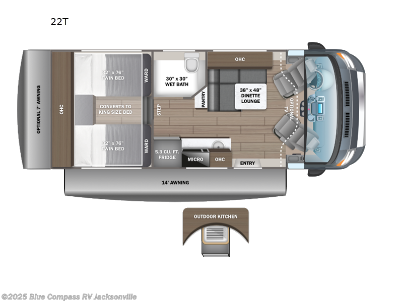 Call now about this 2025 Jayco Granite Ridge 22T! 2025 Jayco Granite Ridge 22T - New Class C For Sale by Blue Compass RV Jacksonville in Jacksonville, Florida