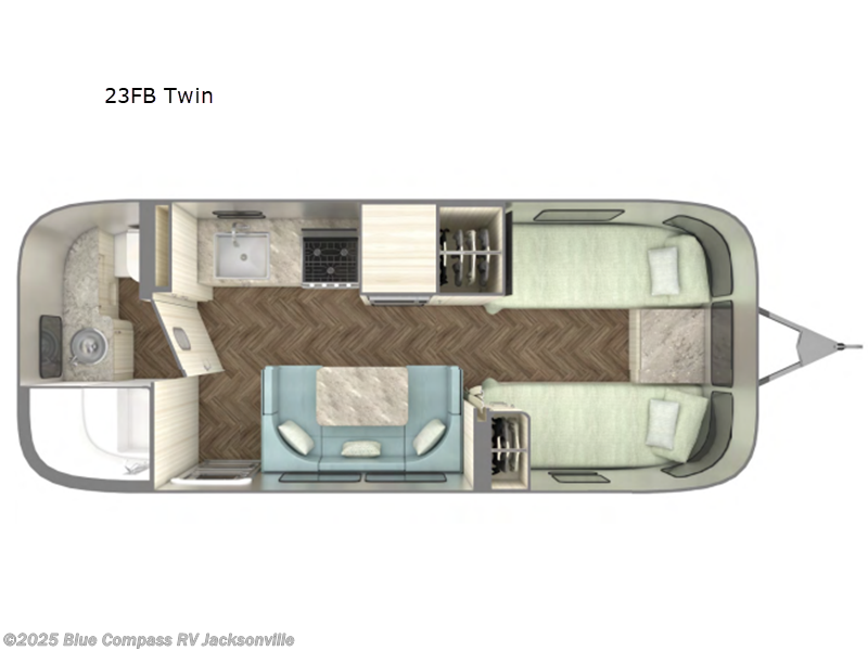 Call now about this 2026 Airstream International 23FB Twin! 2026 Airstream International 23FB Twin - New Travel Trailer For Sale by Blue Compass RV Jacksonville in Jacksonville, Florida