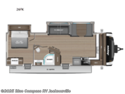 Call now about this 2026 Jayco Jay Feather 26FK! 2026 Jayco Jay Feather 26FK - New Travel Trailer For Sale by Blue Compass RV Jacksonville in Jacksonville, Florida features Slideout