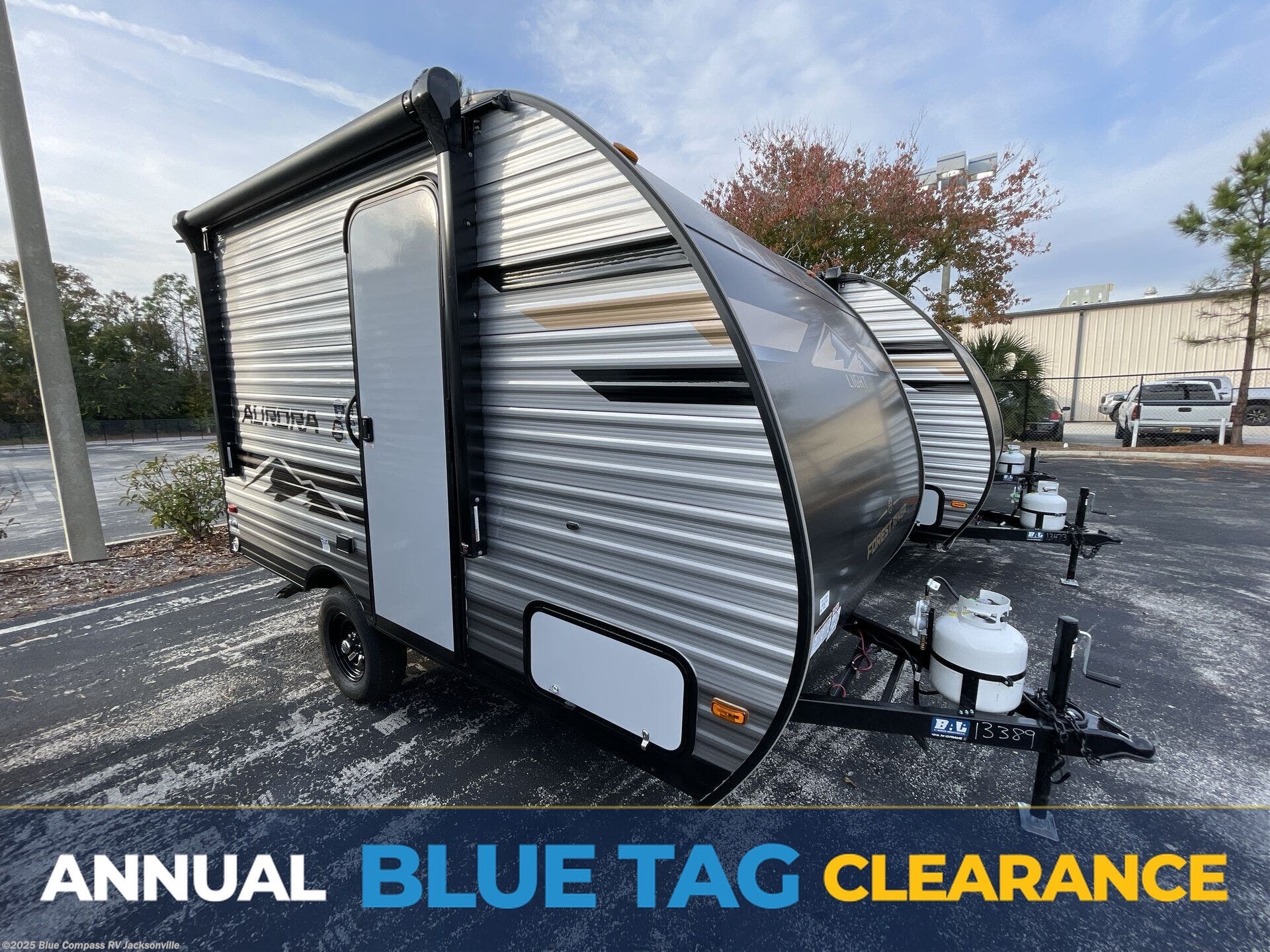 Email now about this 2026 Forest River Aurora Light 13RKX! New 2026 Forest River Aurora Light 13RKX available in Jacksonville, Florida