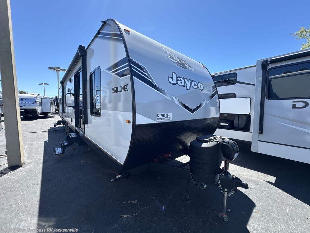Contact us now about this 2025 Jayco Jay Flight SLX 380DQS! 2025 Jay Flight SLX 380DQS by Jayco from Blue Compass RV Jacksonville in Jacksonville, Florida