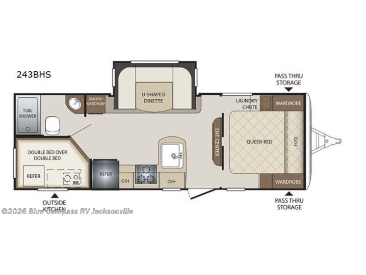 Email now about this 2018 Keystone Bullet 243BHS! Used 2018 Keystone Bullet 243BHS available in Jacksonville, Florida