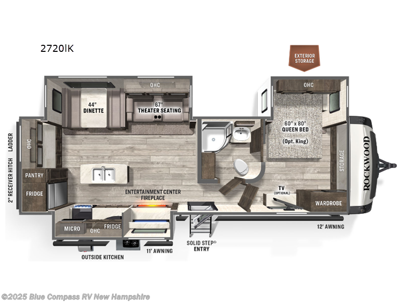 Call now about this 2022 Forest River Rockwood Ultra Lite 2720IK! 2022 Forest River Rockwood Ultra Lite 2720IK - Used Travel Trailer For Sale by Blue Compass RV New Hampshire in Epsom, New Hampshire features Slideout
