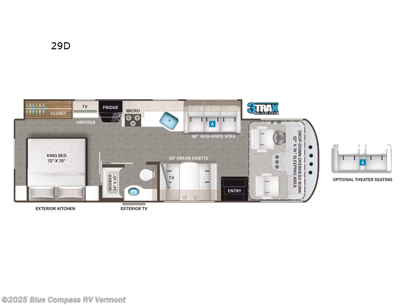 Call now about this 2025 Thor Motor Coach Resonate 29D! 2025 Thor Motor Coach Resonate 29D - New Class A For Sale by Blue Compass RV Vermont in East Montpelier, Vermont features Slideout