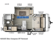 Call now about this 2025 Forest River Rockwood Mini Lite 2214S! 2025 Forest River Rockwood Mini Lite 2214S - New Travel Trailer For Sale by Blue Compass RV Vermont in East Montpelier, Vermont features Slideout