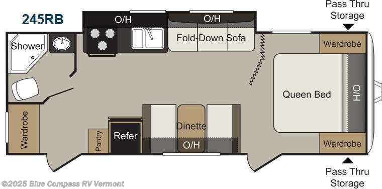 Call now about this 2014 Keystone Passport 245RB Express! 2014 Keystone Passport 245RB Express - Used Travel Trailer For Sale by Blue Compass RV Vermont in East Montpelier, Vermont features Slideout