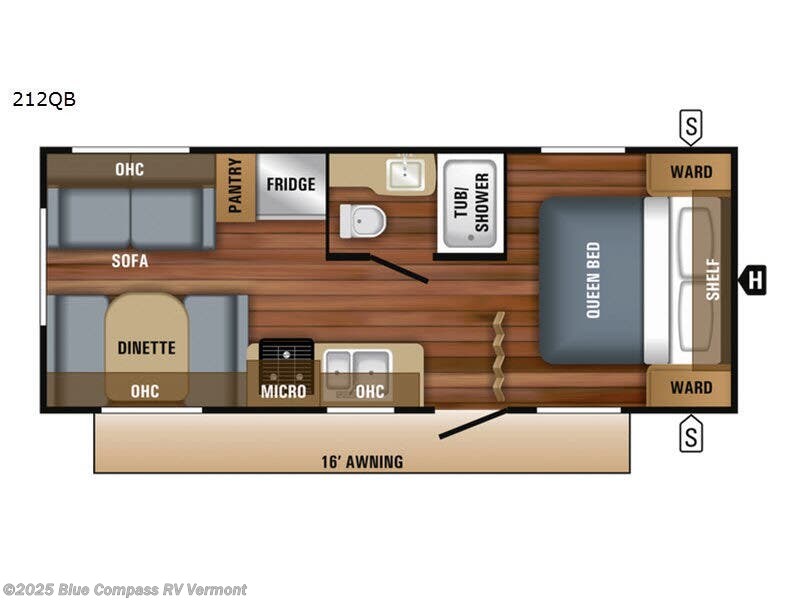 Call now about this 2018 Jayco Jay Flight SLX 8 212QB! 2018 Jayco Jay Flight SLX 8 212QB - Used Travel Trailer For Sale by Blue Compass RV Vermont in East Montpelier, Vermont
