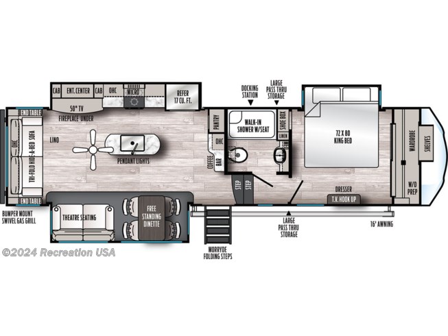 2023 Forest River Sierra 3370RLS - New Fifth Wheel For Sale by Recreation USA in Myrtle Beach, South Carolina
