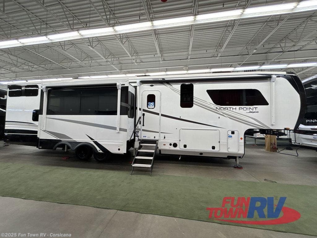 Email now about this 2026 Jayco North Point 390CKDS! New 2026 Jayco North Point 390CKDS available in Corsicana, Texas