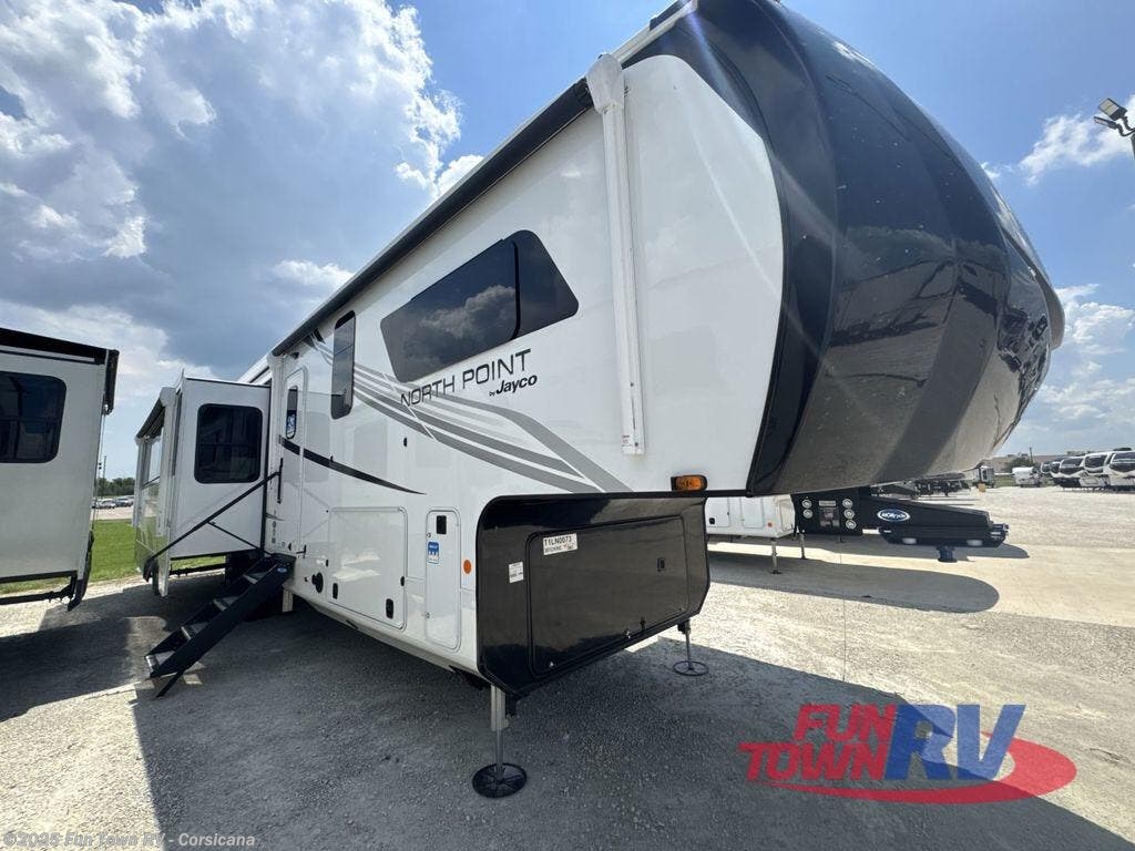 Email now about this 2026 Jayco North Point 381CKRE! New 2026 Jayco North Point 381CKRE available in Corsicana, Texas