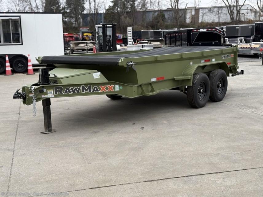 New 2024 RawMaxx 7x14 14k LowPro Dump W/ Hyd Jack available in Clarksville, Tennessee