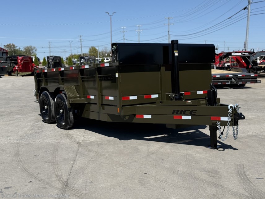 New 2026 Rice Trailers 14k HD Dump 14' Telescopic HD Dump available in Clarksville, Tennessee