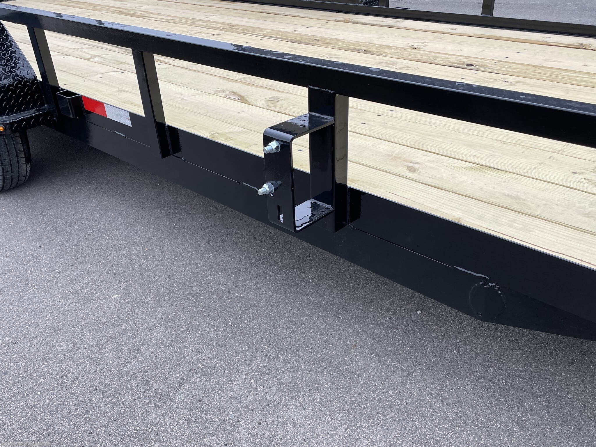 H&H 82" x 18' Landscape/Utility Trailer, H&H Utility Trailer, H&H Landscape Trailer, H&H 82x18 Trailer, 82x18 Utility Trailer, 82x18 Landscape Trailer, Steel Angle Frame Trailer, 3" x 2" Steel Angle Frame, 4" x 3" Steel Angle Frame, Steel Crossmembers, Steel Channel Tongue, Steel Tube Uprights, Steel Tube Top Rail, A-Frame Posi-Lock Coupler, 2" A-Frame Coupler, 2-5/16" A-Frame Coupler, Single Axle Trailer, Tandem Axle Trailer, Dual Safety Chains, Safety Chains and Hooks, 4-Prong Plug, 7-Way RV Plug, Enclosed Wiring Harness, Setback Jack with Foot, Spring Assisted Gate, Tall Spring Gate, Grab Handle, Radius Tread Plate Fenders, Steel Tread Plate Fenders, Spring Idler Suspension, Tandem Spring Brake Suspension, Easy Lube Hubs, ST205/75R15 C Tires, 15" Black Steel Wheels, Powder Coat Finish, Pressure Treated Pine Decking, Welded Front Board Retainer, Rear End Board Cap, Stake Pockets, Spare Tire Mount, Full LED Lighting, DOT Compliant Lighting, Load Angle Ramp Length, 22° Load Angle, 50"