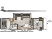 Call now about this 2026 Forest River Wildwood X-Lite 28VBXL! Floorplan of 2026 Forest River Wildwood X-Lite 28VBXL