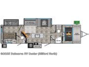 Call now about this 2026 CrossRoads Sunset Trail SS331BH! Floorplan of 2026 CrossRoads Sunset Trail SS331BH