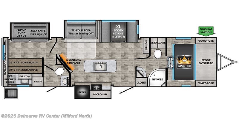 Floorplan of 2026 CrossRoads Sunset Trail SS331BH