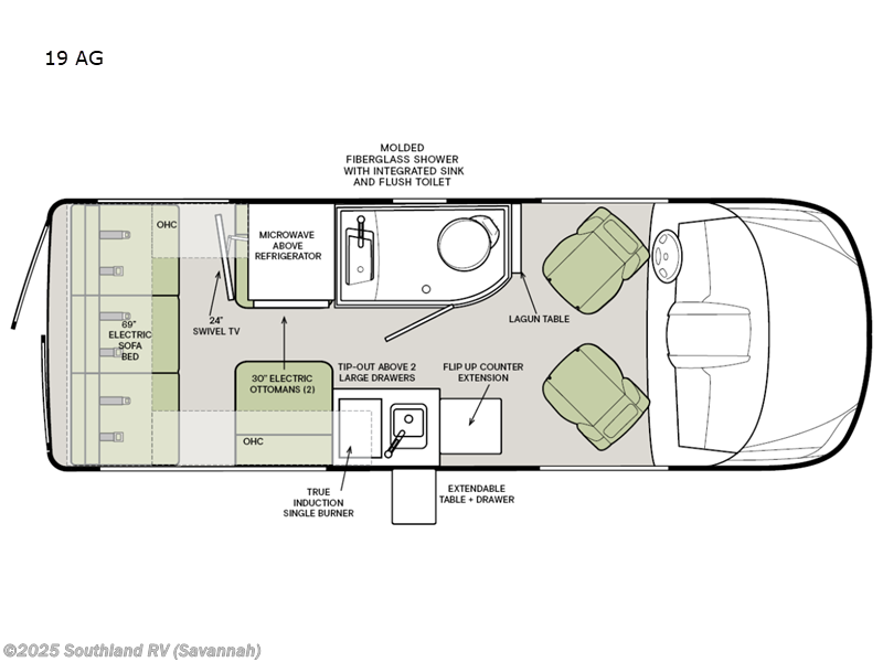 Call now about this 2025 Tiffin GT1 19 AG! 2025 Tiffin GT1 19 AG - New Class B For Sale by Southland RV in Savannah, Georgia