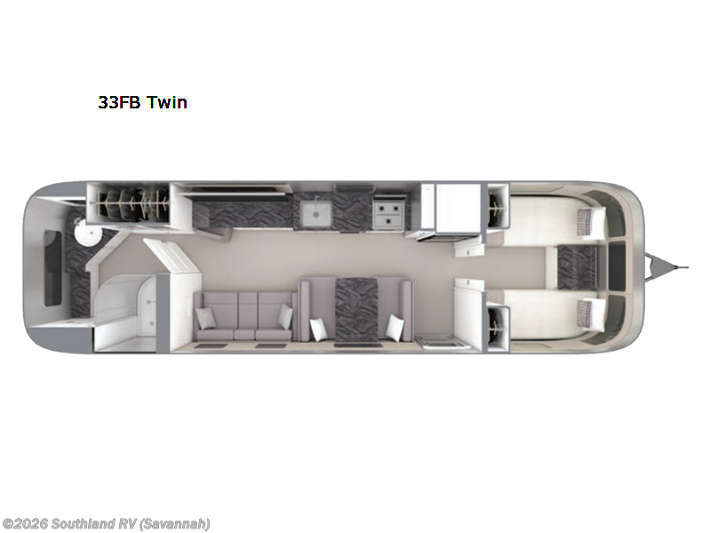 Call now about this 2024 Airstream Classic 33FB Twin! 2024 Airstream Classic 33FB Twin - Used Travel Trailer For Sale by Southland RV in Savannah, Georgia