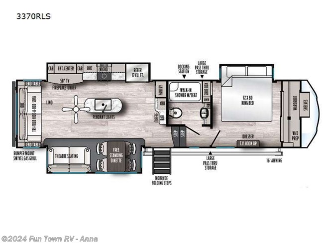 2023 Forest River Sierra 3370RLS - New Fifth Wheel For Sale by Fun Town RV - Anna in Anna, Illinois