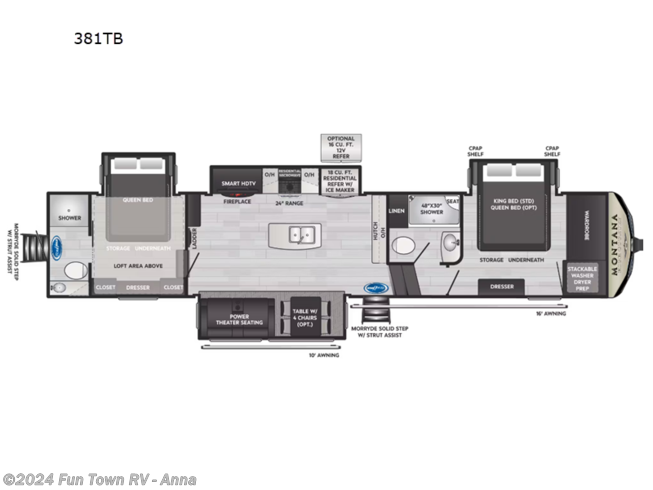 2024 Keystone Montana High Country 381TB - New Fifth Wheel For Sale by Fun Town RV - Anna in Anna, Illinois
