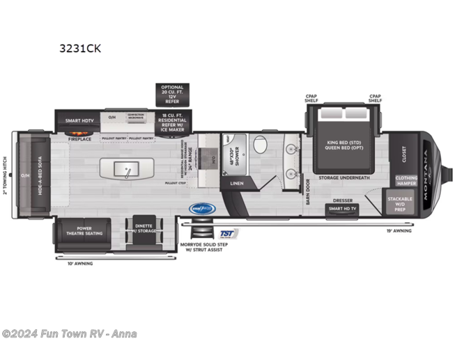 2024 Keystone Montana 3231CK - New Fifth Wheel For Sale by Fun Town RV - Anna in Anna, Illinois