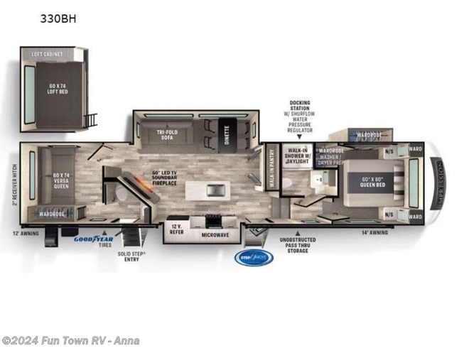 2023 Forest River Impression 330BH - New Fifth Wheel For Sale by Fun Town RV - Anna in Anna, Illinois