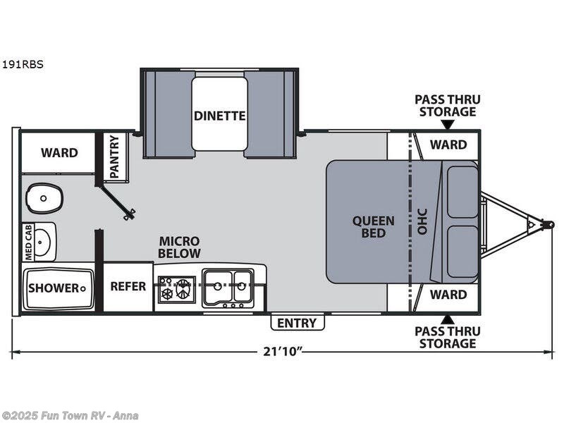 Call now about this 2018 Coachmen Apex Nano 191RBS! 2018 Coachmen Apex Nano 191RBS - Used Travel Trailer For Sale by Fun Town RV - Anna in Anna, Illinois features Slideout