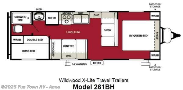 Email now about this 2013 Forest River Wildwood X-Lite 261BH! Used 2013 Forest River Wildwood X-Lite 261BH available in Anna, Illinois