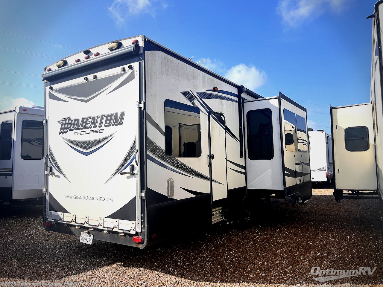 Call now about this 2015 Grand Design Momentum 350M! 2015 Grand Design Momentum 350M - Used Fifth Wheel For Sale by Optimum RV - Corpus Christi in Robstown, Texas features Slideout