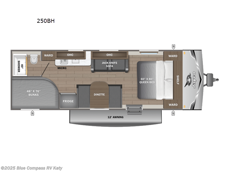 Call now about this 2026 Jayco Jay Flight SLX 250BH! 2026 Jayco Jay Flight SLX 250BH - New Travel Trailer For Sale by Blue Compass RV Katy in Katy, Texas