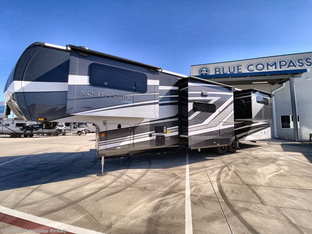 Contact us now about this 2026 Jayco North Point 382FLRB! 2026 North Point 382FLRB by Jayco from Blue Compass RV Katy in Katy, Texas