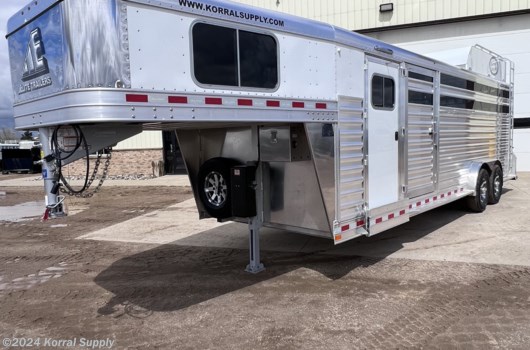 5 Horse Trailer - 2025 Elite Trailers 26FT Stock Combo - Trainer Tack w/ Dressing Room available New in Douglas, ND