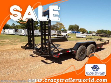 &lt;p&gt;Stock# S1332804&lt;/p&gt;
&lt;div&gt;This trailer is for sale at Crazy Trailer World in Whitesboro Texas near Dallas Texas. We offer financing with approved credit. We have over 1000 Trailers in stock at our Texas locations.&amp;nbsp;&lt;/div&gt;
&lt;p&gt;83&quot; x 18&#39; Tandem Axle Equipment Trailer&lt;/p&gt;
&lt;p&gt;* ST235/80 R16 LRE 10 Ply.&amp;nbsp;&lt;br&gt;* 6&quot; Channel Frame&lt;br&gt;* Coupler 2-5/16&quot; Adjustable (4 HOLE)&lt;br&gt;* Treated Wood Floor w/2&#39; Dove Tail&amp;nbsp;&lt;br&gt;* 2 - 7,000 Lb Dexter Spring Axles ( Electric FSA Brakes on both axles)&lt;br&gt;* Diamond Plate Fenders (removable)&lt;br&gt;* Fold Up Ramps 5&#39; x 24&quot; x 4&quot;&amp;nbsp;&lt;br&gt;* 16&quot; Cross-Members&lt;br&gt;* Jack Spring Loaded Drop Leg 1-10K&lt;br&gt;* Lights LED (w/Cold Weather Harness)&lt;br&gt;* 4 - D-Rings 4&quot; Weld On&lt;br&gt;* Road Service Program&amp;nbsp;&lt;br&gt;* Spare Tire Mount&lt;br&gt;* Black (w/Primer)&lt;br&gt;CH8318072&lt;/p&gt;
&lt;div&gt;Please contact Crazy Trailer World to verify this trailer is still available. All prices are subject to Tax, Title, Plates &amp;amp; Doc Fees. All Trailers are discounted for Cash or Finance Price! We charge a convenience fee on credit card purchases.&lt;/div&gt;
&lt;div&gt;&amp;nbsp;&lt;/div&gt;
&lt;div&gt;Crazy Trailer World is not responsible for any Typos, Errors or misprints.&lt;/div&gt;
&lt;div&gt;&amp;nbsp;&lt;/div&gt;
&lt;div&gt;We also have a fully stocked selection of trailer parts and offer trailer service.&lt;/div&gt;