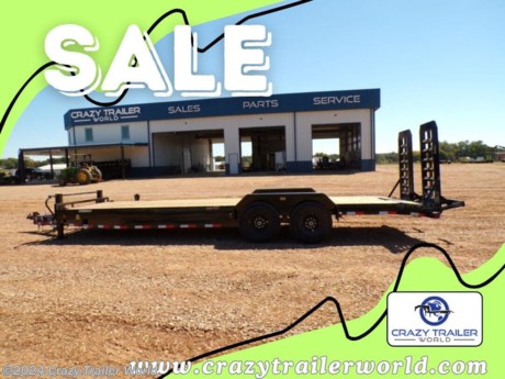 &lt;p&gt;Stock# S1333889&lt;/p&gt;
&lt;div&gt;This trailer is for sale at Crazy Trailer World in Whitesboro Texas near Dallas Texas. We offer financing with approved credit. We have over 1000 Trailers in stock at our Texas locations.&amp;nbsp;&lt;/div&gt;
&lt;p&gt;83&quot; x 24&#39; Tandem Axle Equipment Trailer&lt;/p&gt;
&lt;p&gt;* ST235/80 R16 LRE 10 Ply.&amp;nbsp;&lt;br&gt;* 8&quot; Channel Frame&lt;br&gt;* Coupler 2-5/16&quot; Adjustable (6 HOLE)&lt;br&gt;* Treated Wood Floor w/2&#39; Dove Tail&amp;nbsp;&lt;br&gt;* 2 - 7,000 Lb Dexter Spring Axles ( Electric FSA Brakes onboth axles)&lt;br&gt;* Diamond Plate Fenders (removable)&lt;br&gt;* Fold Up Ramps 5&#39; x 24&quot; x 4&quot;&amp;nbsp;&lt;br&gt;* 16&quot; Cross-Members&lt;br&gt;* Jack Spring Loaded Drop Leg 2-10K&lt;br&gt;* Lights LED (w/Cold Weather Harness)&lt;br&gt;* Line Weld&lt;br&gt;* 4 - D-Rings 4&quot; Weld On&lt;br&gt;* Road Service Program&amp;nbsp;&lt;br&gt;* Spare Tire Mount&lt;br&gt;* Black (w/Primer)&lt;br&gt;CH8324072&lt;/p&gt;
&lt;div&gt;Please contact Crazy Trailer World to verify this trailer is still available. All prices are subject to Tax, Title, Plates &amp;amp; Doc Fees. All Trailers are discounted for Cash or Finance Price! We charge a convenience fee on credit card purchases.&lt;/div&gt;
&lt;div&gt;&amp;nbsp;&lt;/div&gt;
&lt;div&gt;Crazy Trailer World is not responsible for any Typos, Errors or misprints.&lt;/div&gt;
&lt;div&gt;&amp;nbsp;&lt;/div&gt;
&lt;div&gt;We also have a fully stocked selection of trailer parts and offer trailer service.&lt;/div&gt;