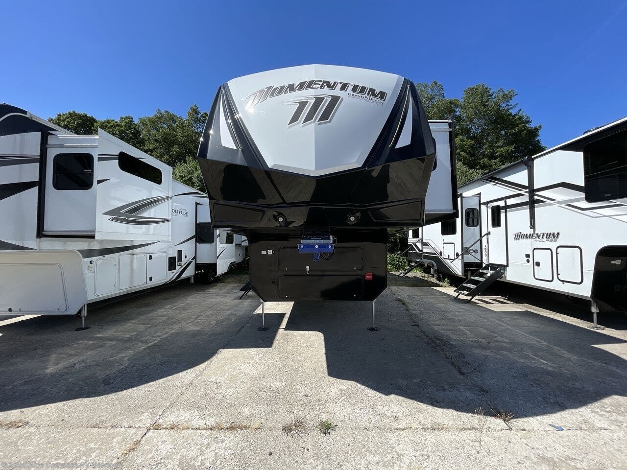 Contact us now about this 2026 Grand Design Momentum M-Class 414M! 2026 Momentum M-Class 414M by Grand Design from Blue Compass RV Newtown in Newtown, Connecticut