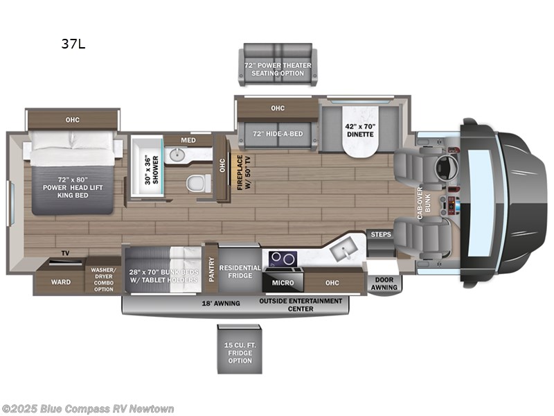 Call now about this 2026 Entegra Coach Accolade 37L! 2026 Entegra Coach Accolade 37L - New Super C For Sale by Blue Compass RV Newtown in Newtown, Connecticut features Slideout
