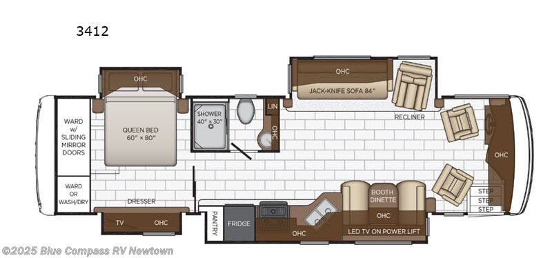 Call now about this 2020 Newmar Kountry Star 3412! 2020 Newmar Kountry Star 3412 - Used Class A For Sale by Blue Compass RV Newtown in Newtown, Connecticut features Slideout