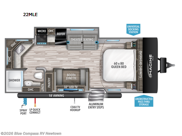 Email now about this 2022 Grand Design Imagine XLS 22MLE! Used 2022 Grand Design Imagine XLS 22MLE available in Newtown, Connecticut