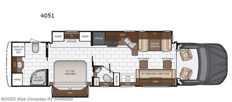 Call now about this 2020 Newmar Super Star 4051! 2020 Newmar Super Star 4051 - Used Super C For Sale by Blue Compass RV Newtown in Newtown, Connecticut features Slideout