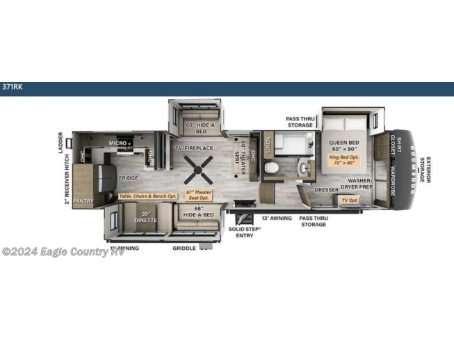 2024 Forest River Rockwood Signature 371RK - New Fifth Wheel For Sale by Eagle Country RV in Eagle River, Wisconsin