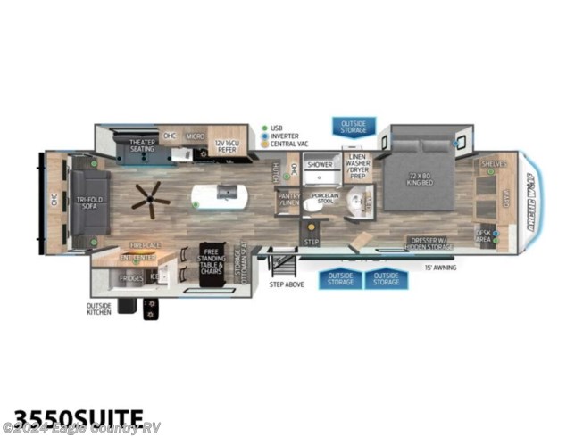 2024 Forest River Arctic Wolf 3550SUITE - New Fifth Wheel For Sale by Eagle Country RV in Eagle River, Wisconsin