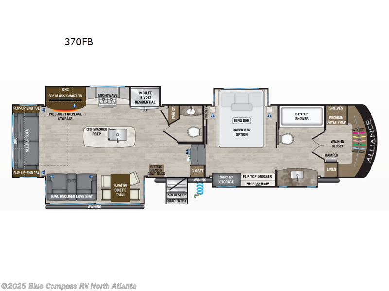 Call now about this 2024 Alliance RV Paradigm 370FB! 2024 Alliance RV Paradigm 370FB - Used Fifth Wheel For Sale by Blue Compass RV North Atlanta in Buford, Georgia features Slideout