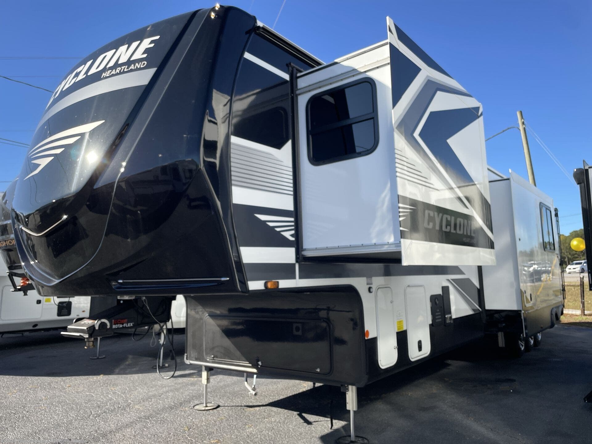 Contact us now about this 2025 Heartland Cyclone 3914! 2025 Cyclone 3914 by Heartland from Blue Compass RV North Atlanta in Buford, Georgia