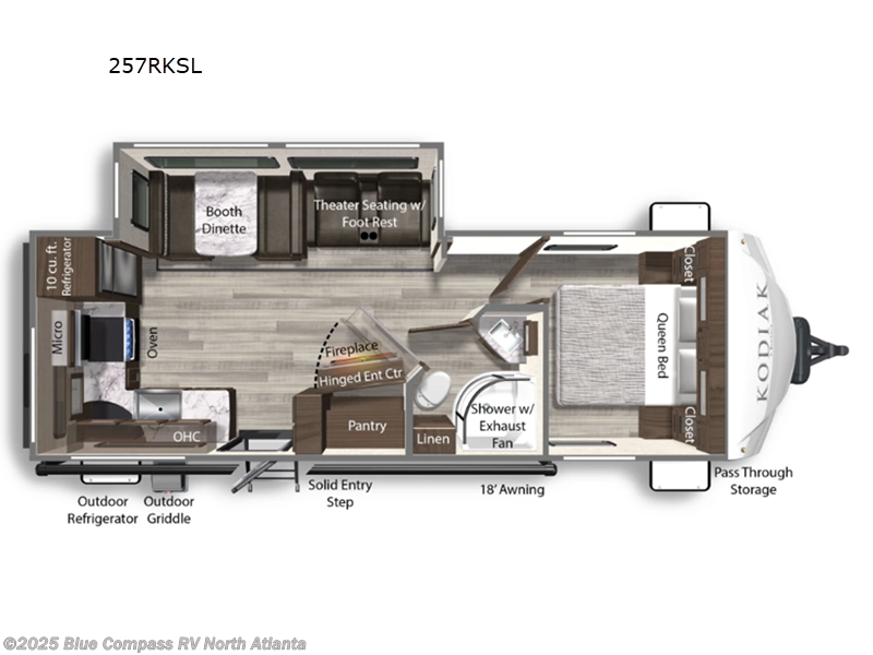 Call now about this 2024 Dutchmen Kodiak Ultra-Lite 257RKSL! 2024 Dutchmen Kodiak Ultra-Lite 257RKSL - Used Travel Trailer For Sale by Blue Compass RV North Atlanta in Buford, Georgia features Slideout