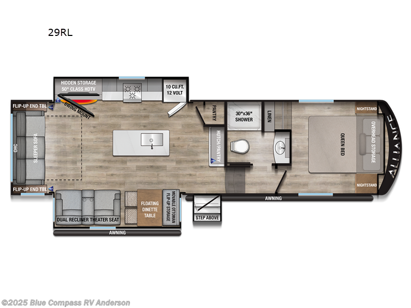 Call now about this 2026 Alliance RV Avenue All-Access 29RL! 2026 Alliance RV Avenue All-Access 29RL - New Fifth Wheel For Sale by Blue Compass RV Anderson in Anderson, California features Slideout